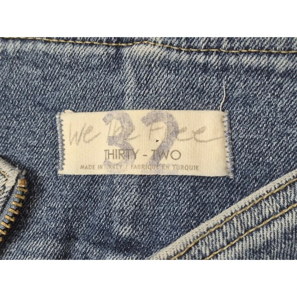We the Free Zip Up Virgo Skirt 32 Short Denim Mini Skirt Casual Streetwear Y2K